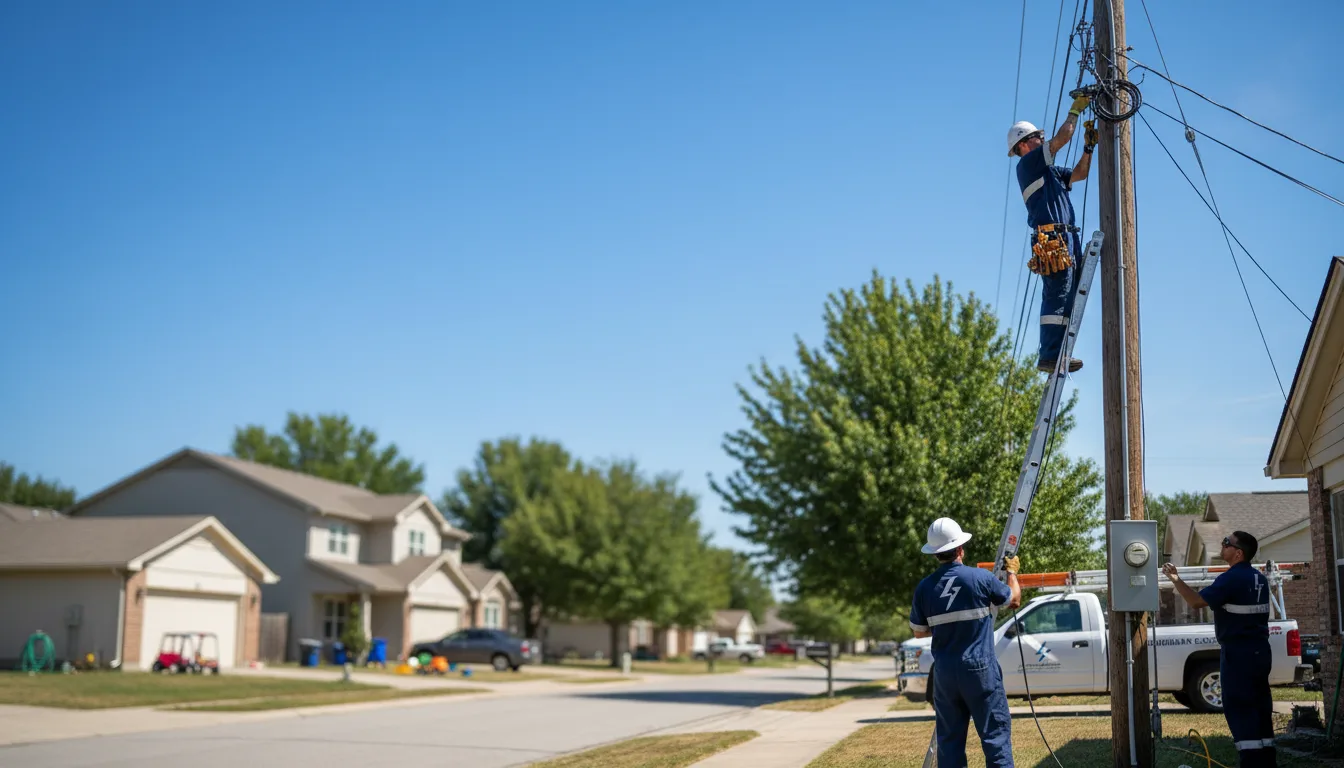 Residential electrician providing installation services in Dorchester, NE